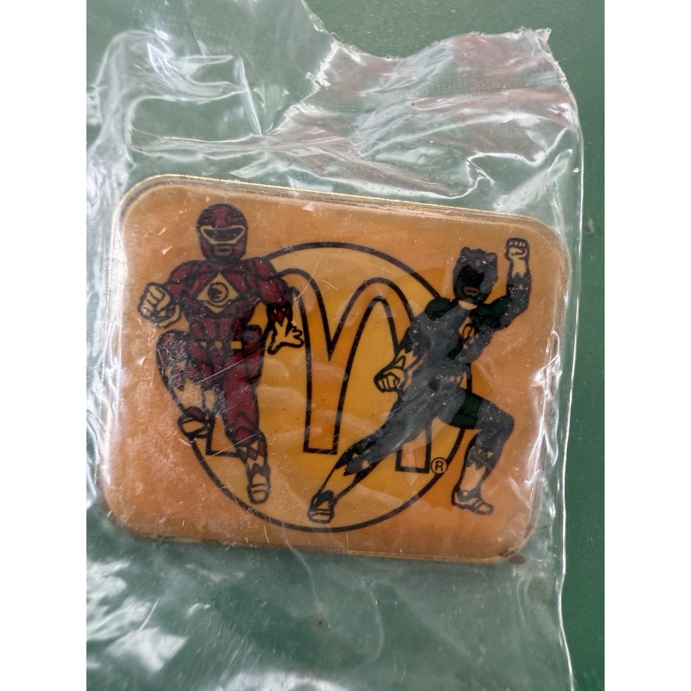 McDonald's Mighty Morphin Power Rangers The Movie Lapel Pin 90s Y2K New MADE USA